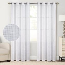 Tony’s Collection  White  52x63 Curtain Sheers ( 9 SETS)