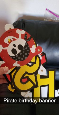Pirate birthday banner