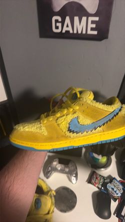 Grateful Dead yellow dunks size 13