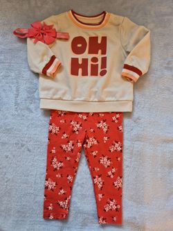 NEW! Cat & Jack, Baby Girl 3-Piece Outfit, 6-9 Mo