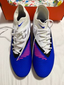 Nike Mercurial Soccer Cleats Blue Pink White