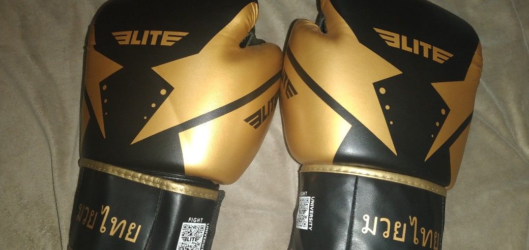 Elite Sport PU Leather 14 Oz Boxing Glove/muay Thai Glove.
