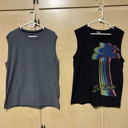 Like New, 2 Mens’ Size Large Sleeveless Shirts