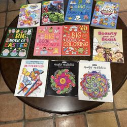 Assorted Kids Coloring Books 
