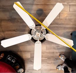 52” White Ceiling Fan