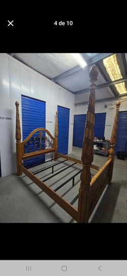 Queen Size Bed Frame Real Oak wood