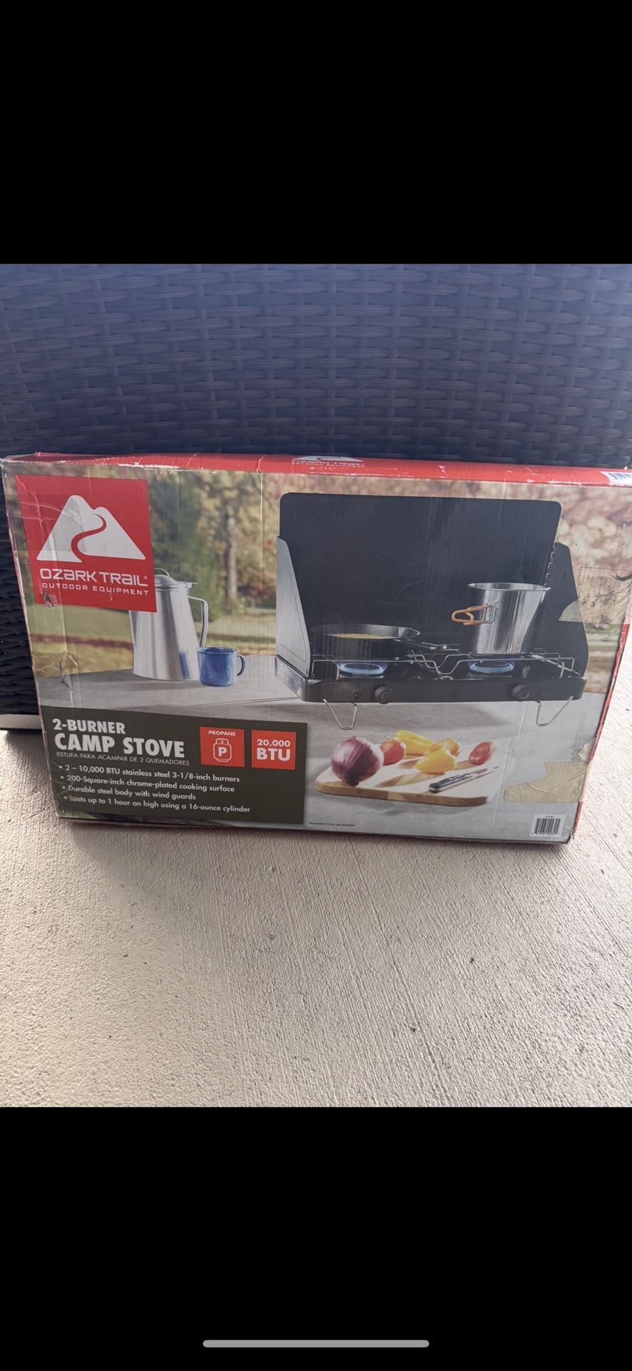 2 burner Ozark trail camp stove