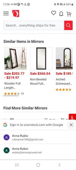Full length black mirror