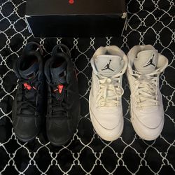 Air Jordan 6 (Bred) & Air Jordan 5 (Metallic White)