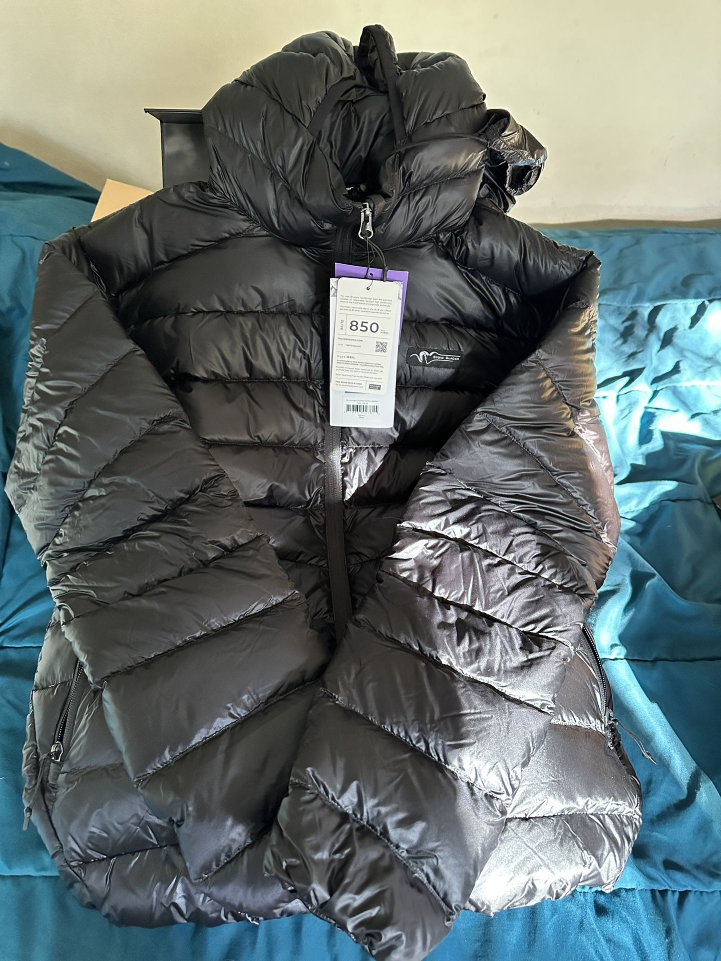 Stone Glacier Black Label Grumman Goose Down Jacket, men’s sz. Med *Brand New