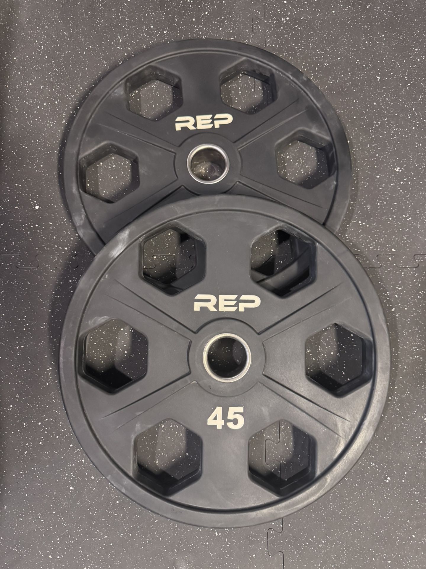 REP Fitness Equalizer 45lb Plates (Pair) - Urethane-Coated