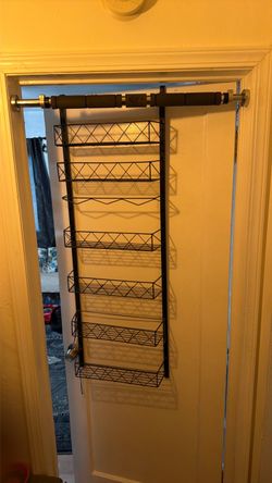 Over the door shelf system