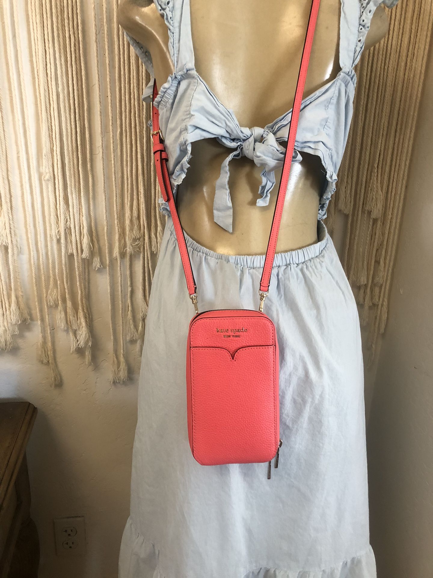 Kate Spade Crossbody  Cellphone Carrier With Wallet Attach 
