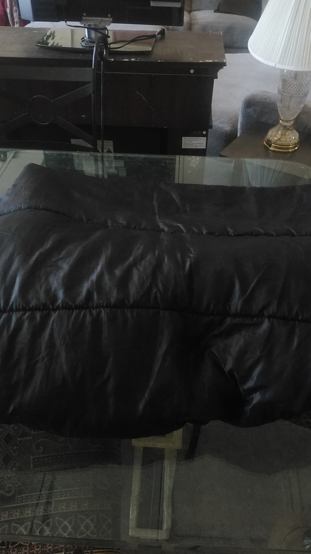 Black sleeping bag