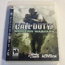 Call Of Duty 4 Modern Warfare PlayStation 3 Video Game PS3 Complete with Manual