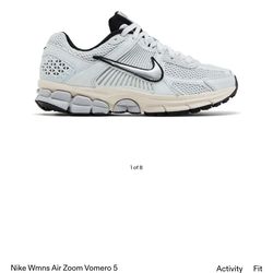 Nike Wmns Air Zoom Vomero 5 'Platinum Light Orewood Brown'
Like new
Women's Size 11
Mens Size  9.5