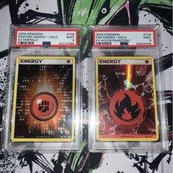 Pokemon Holo Energy Cards PSA 9