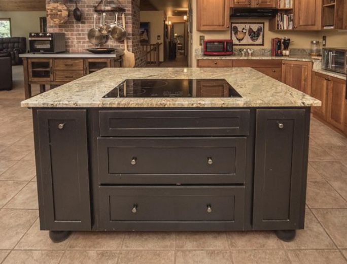 Kitchen Island With Induction Cooktop