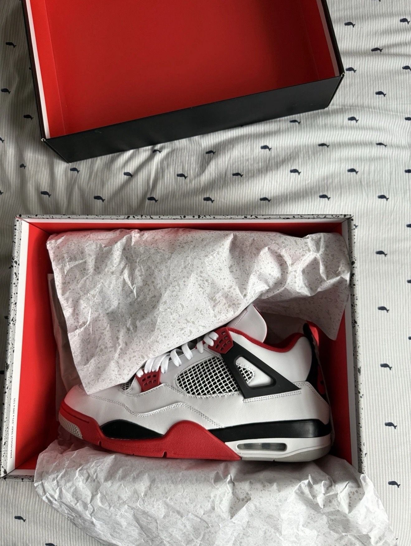 AIR JORDAN 4 RETRO OG FIRE RED 2020 DC7770-160 SIZE 15M OG ALL