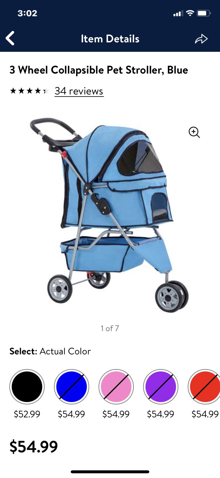 Baby Blue Dog/cat Stroller.