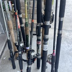 Fishing Poles Rod And Reels Garcia Berkeley Kencor Penn Shakespeare