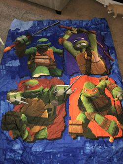 Ninja turtles twin blanket