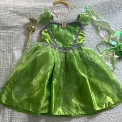 Tinkerbell Costume Set Size Girls 9/10 