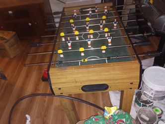 Foosball Table with Players