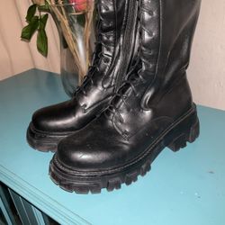 CouieCuies Black Thigh High Boots 