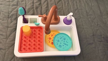 Kids Pretend Play Kitchen Sink Toy Set
