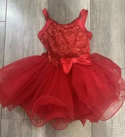 Weissman Red Sequin Tutu Dress