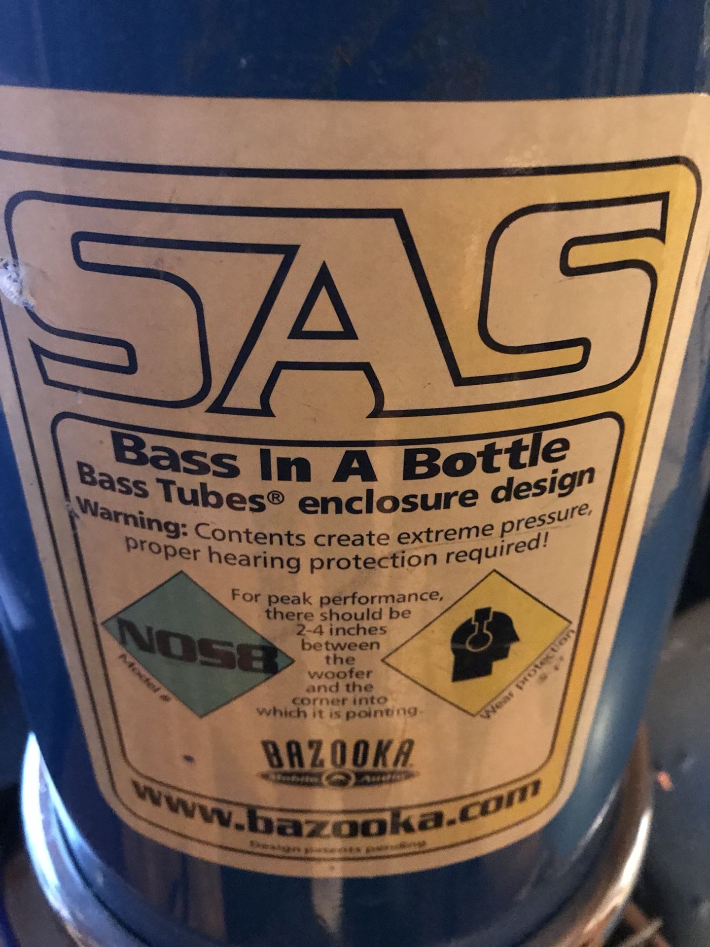 Bazooka 8” SAS bass tube
