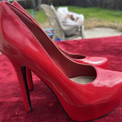 Shiny Red Heels