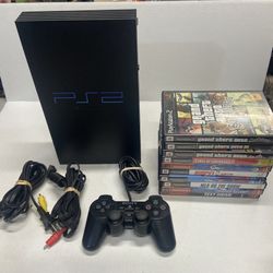 Sony PlayStation 2 Console With 10 Games For Sale $180 OBO. Tested
