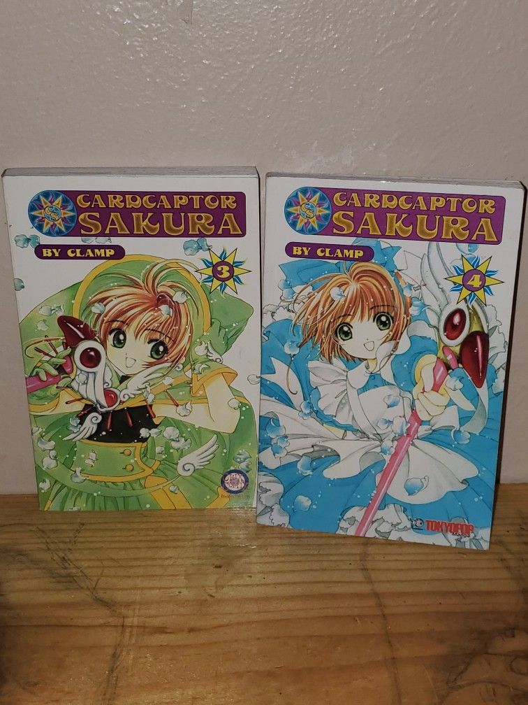 CARDCAPTOR SAKURA Volumes 3 And 4 Paperbacks By Clamp Manga! Excellent Condition!