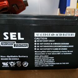 12-volt, 7-aH Lead Acid Scooter Battery!
