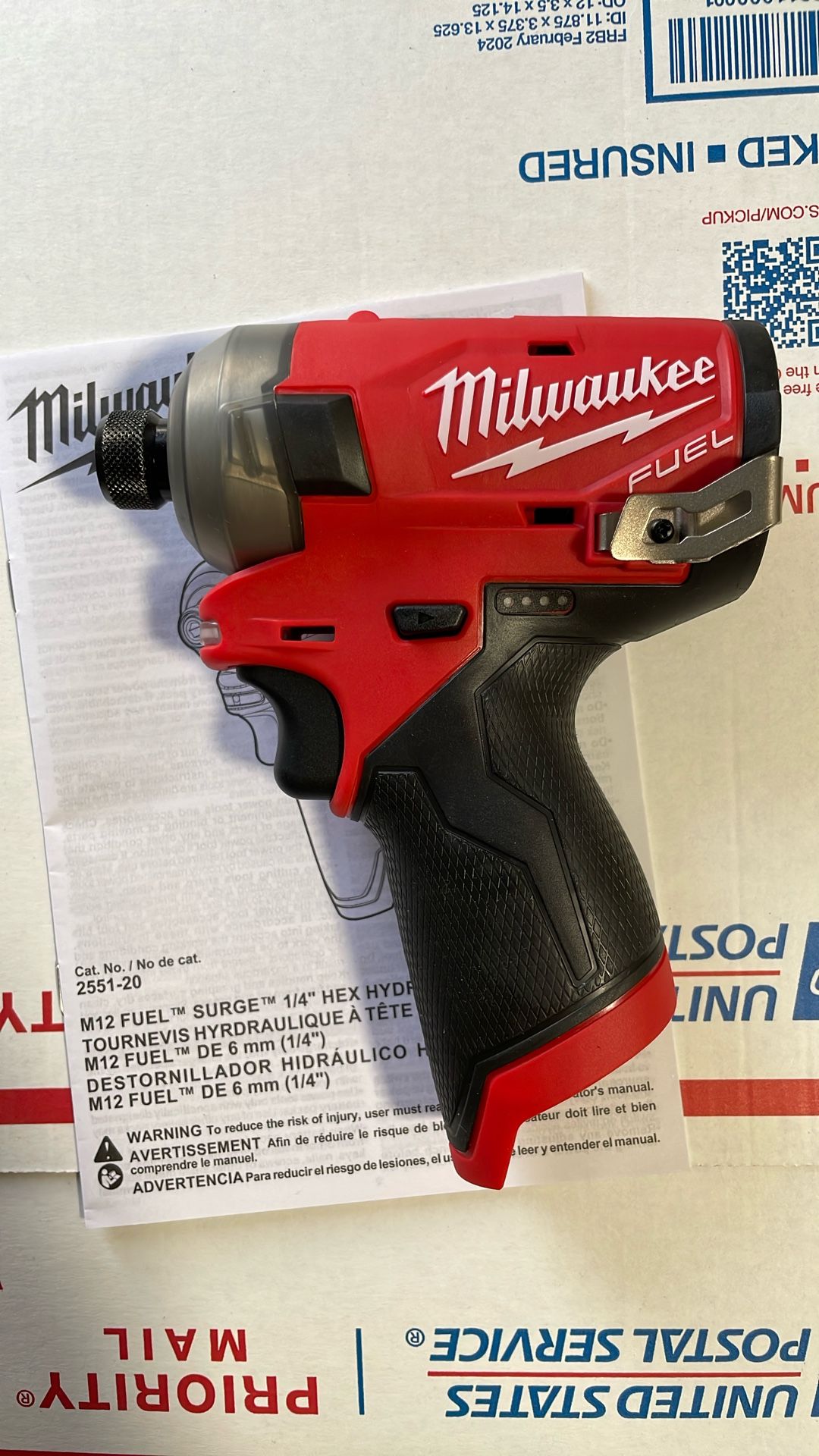 Milwaukee SURGE Fuel M12 Impact Driver 80.00 Firm