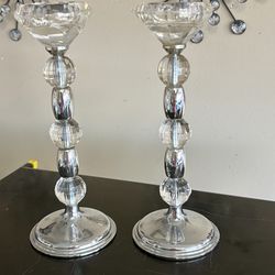 Pretty Taper Candle Holders 8”