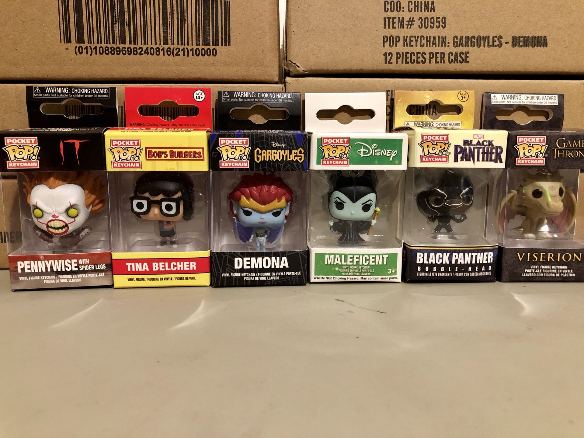 Funko Pop Disney Marvel IT Game of Thrones Gargoyles Bobs Burgers Black Panther Pennywise Maleficent Collectible