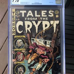 Takes From The Crypt #44 (1954) CGC 7.0 — O/w To White; Davis Guillotine Cover