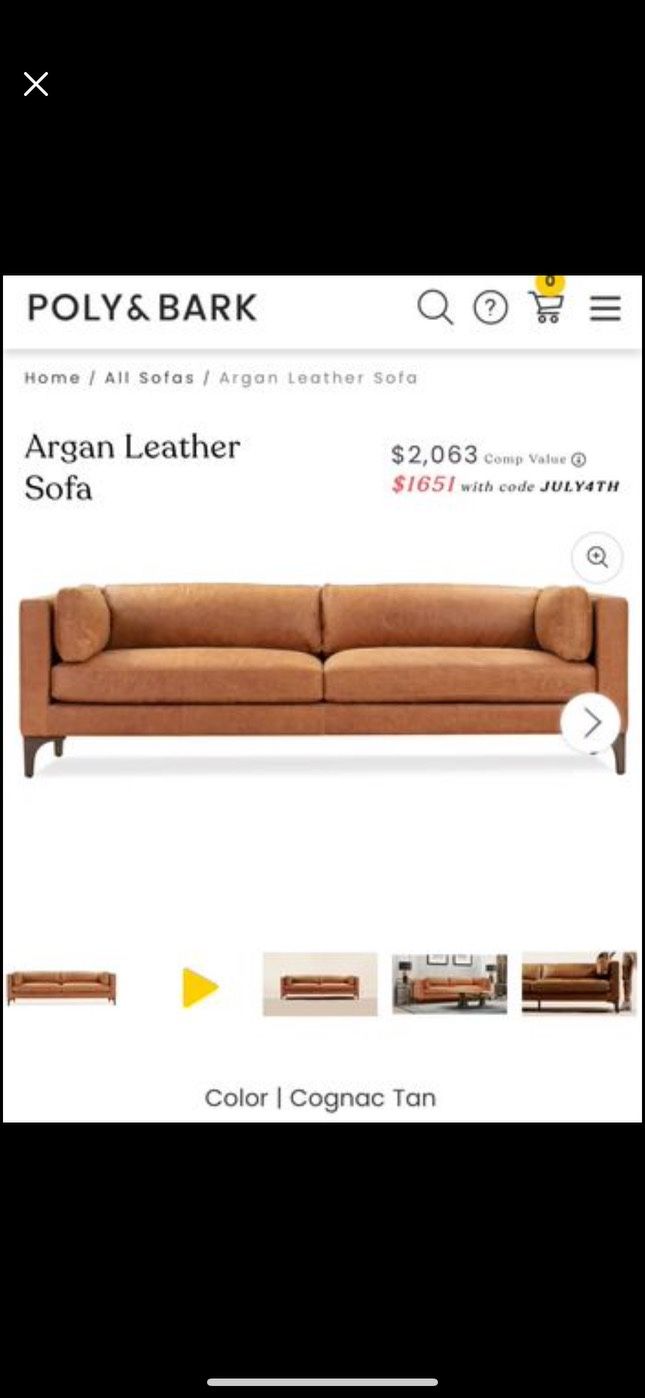 Leather Couch 