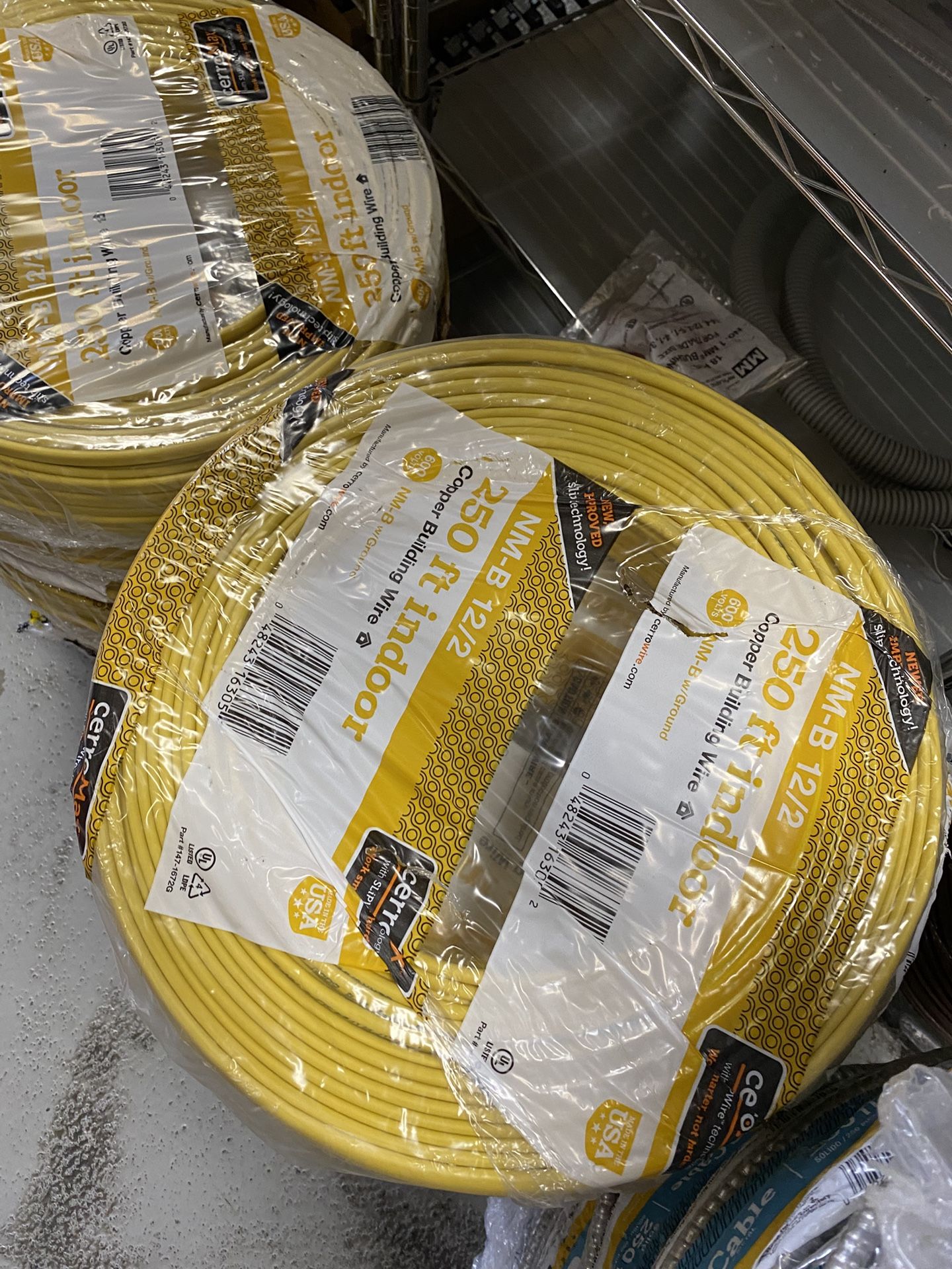 12/2 250ft Indoor Wire Romex