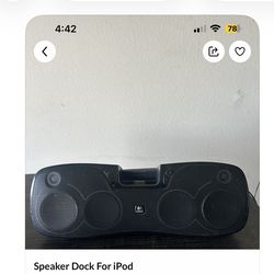 iPod dock speaker