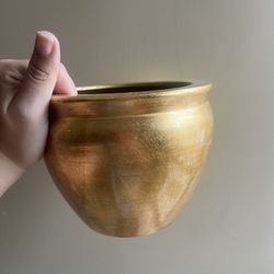 Elegant Gold Planter