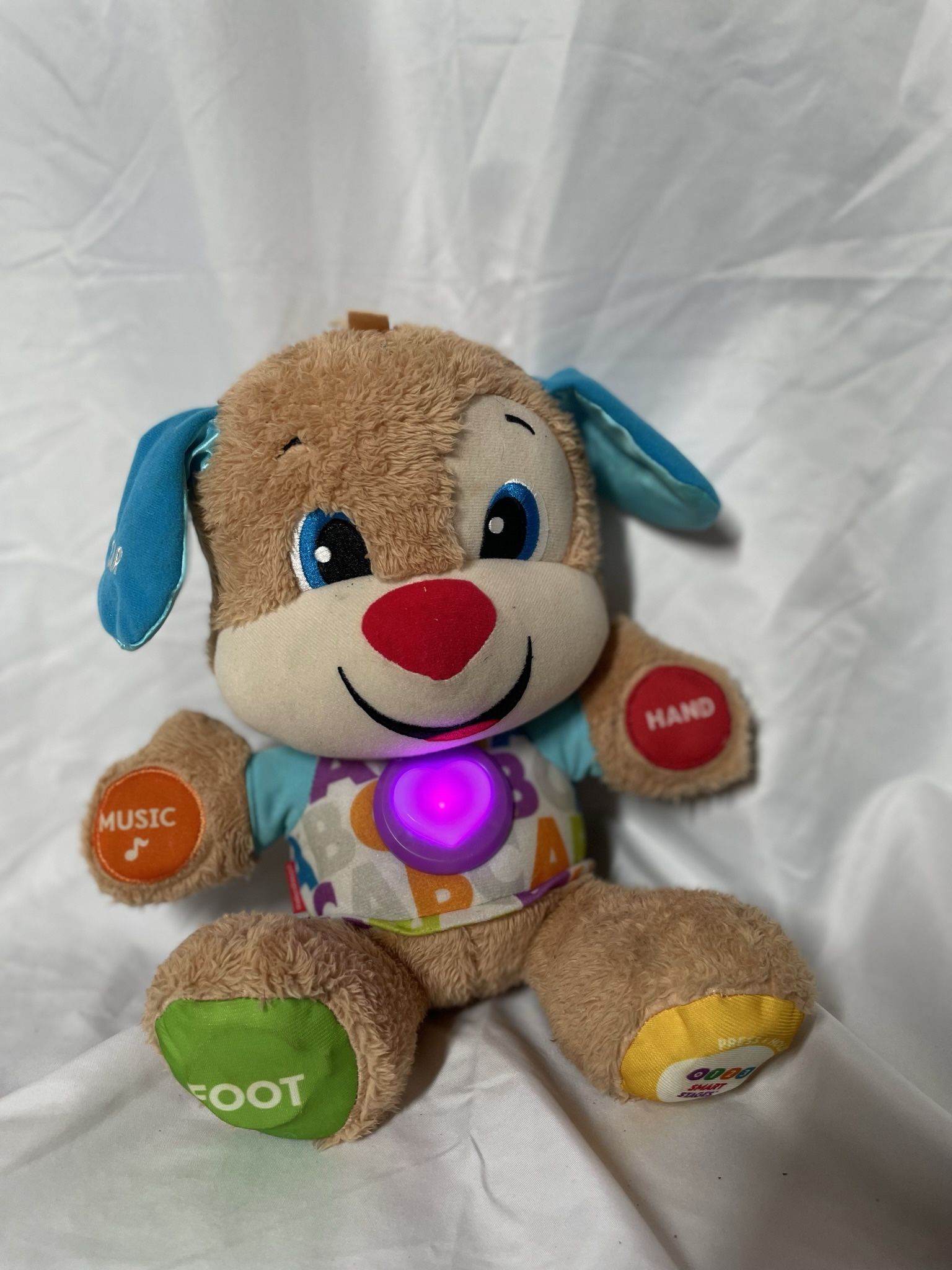 Fisher Price Laugh And Learn Love To Play Puppy Dog Plush Interactive Toy WORKS EPC