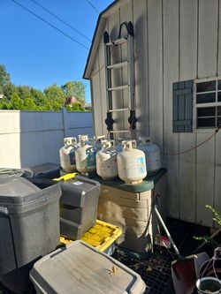 Empty Propane Tanks. 15 Each