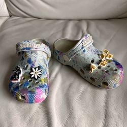 Crocs x Awake Classic Clog Paint Drip Kids Size C 10