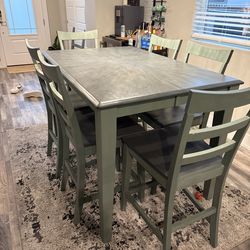 Refinished counter height table