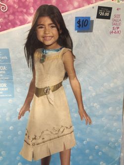NEW Pocahontas Halloween costume size small 4-6X