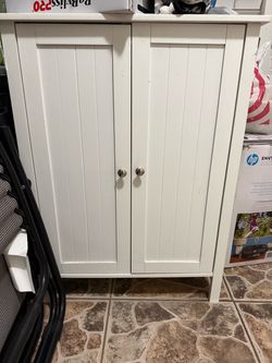 Small white cabinet